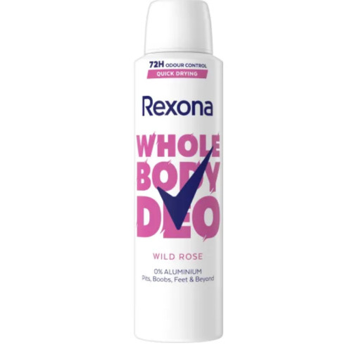 Дезодорант-аерозоль для всього тіла Rexona Дика троянда, 150 мл